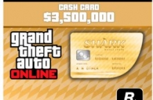 GRAND THEFT AUTO 5 V $3,500,000 WHALE SHARK CARD XBOX