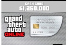 GRAND THEFT AUTO $1,250,000 GREAT WHITE SHARK CASH CARD