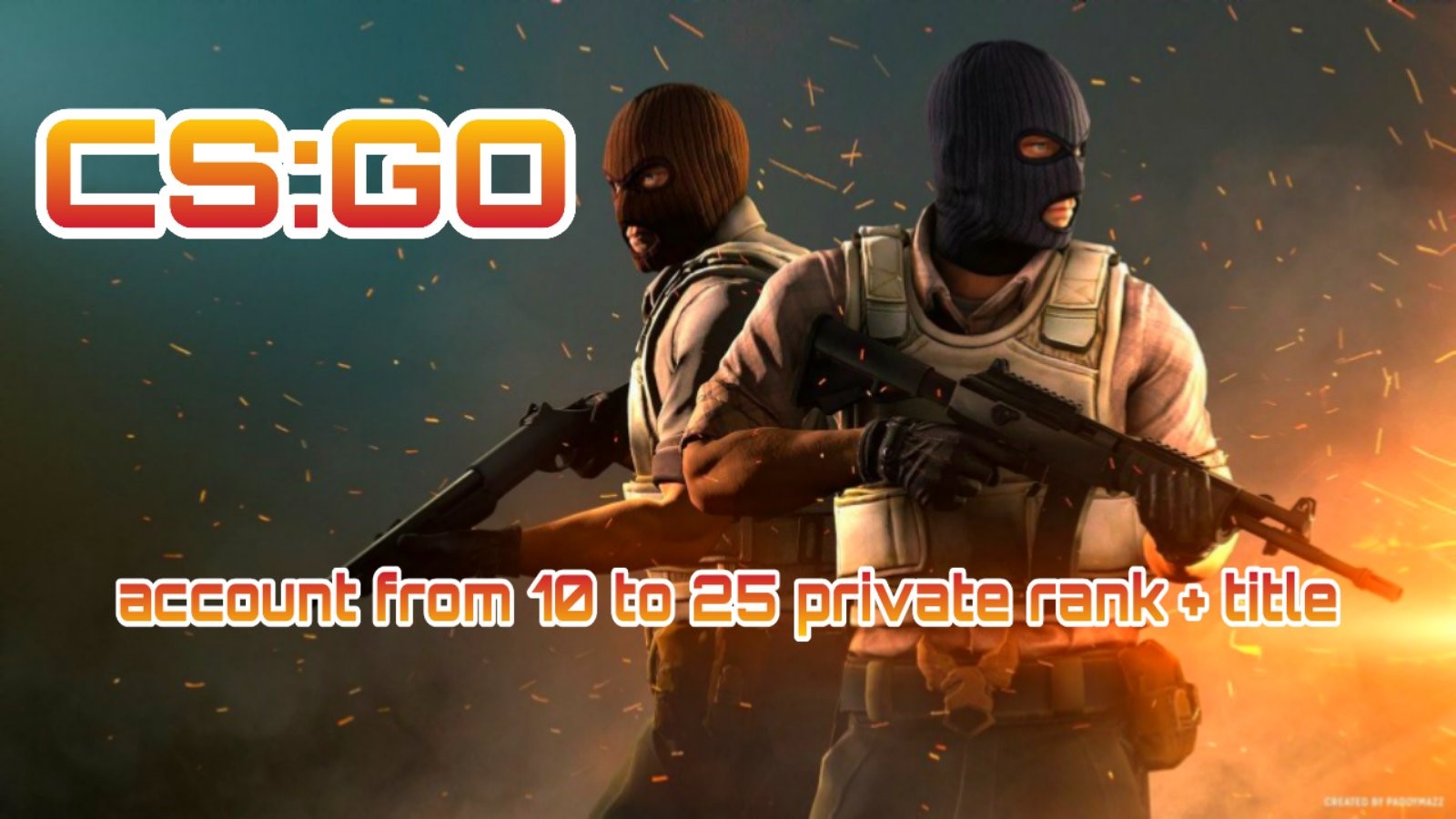 CS:GO аккаунт ???? от 10 до 20 приват ранг + Звание ✅
